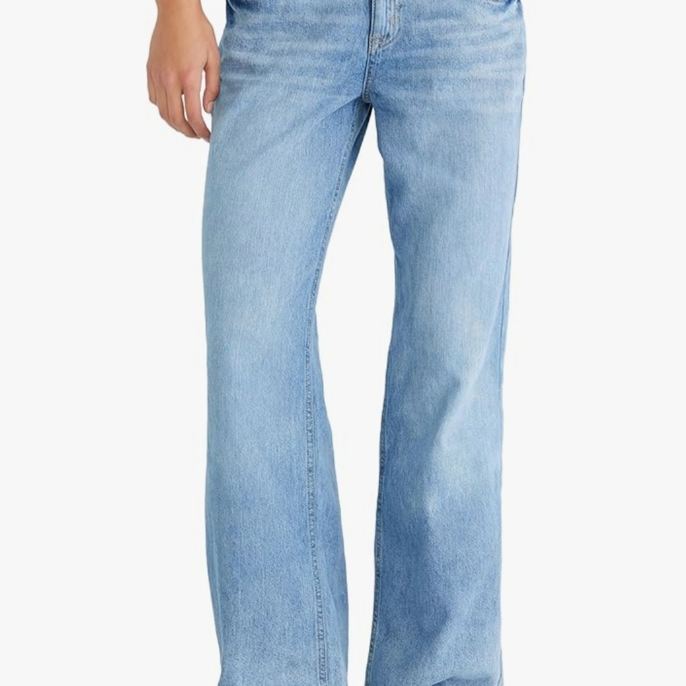 Aeropostale Light Blue Wide-Leg Jeans